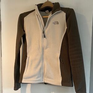 The North Face Women's Fleece Jacket - Cream and Brown